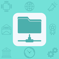 Folder vector icon sign symbol