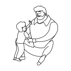 father with son characters