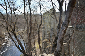 The Valley of the river of Kunda in early spring