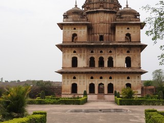 Fototapeta premium Palace temple complex in Orcha. Madhya Pradesh. India.
