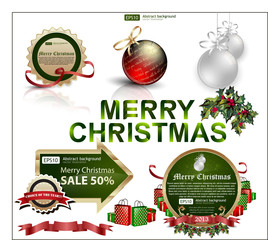 Christmas toys isolated on the background