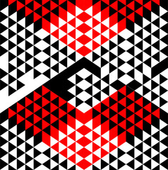 Abstract Retro Geometric Background. Vector