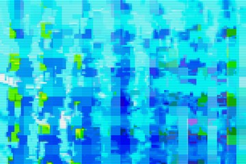 Digital noise background glitch screen,  data moshing.