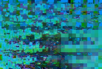 Glitch pixel digital pattern noise,  grunge graphic.