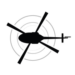 helicopter icon vector