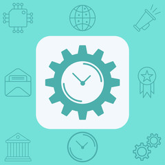 Gear vector icon sign symbol