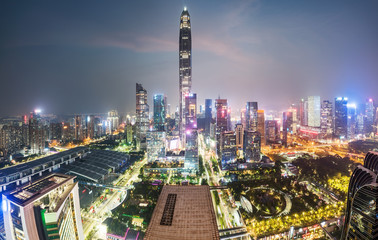 Obraz premium Modern urban architecture scenery in Shenzhen, China