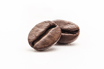 coffee beans isolated on white background