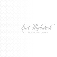 Eid Mubarak. Ramadan Mubarak greeting card with Islamic ornaments. Vector.