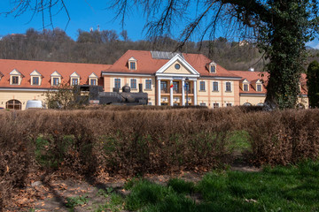 The train station building in Sighisoara