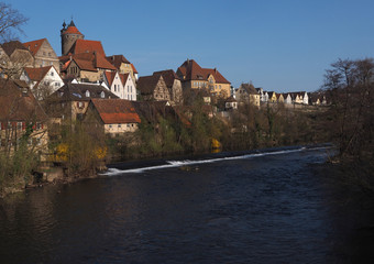 Fototapeta na wymiar Besigheim mit Enz, Baden-Württemberg