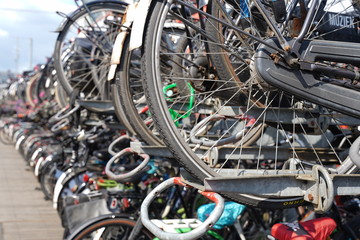 Fototapeta na wymiar Amsterdam Bikes