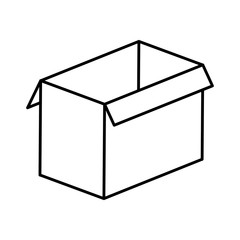 box carton isolated icon