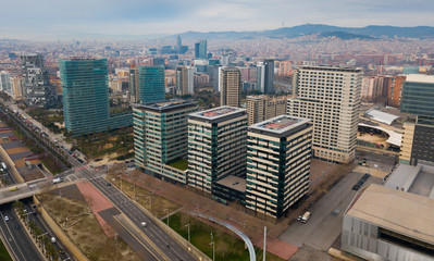 Fototapeta na wymiar Landscape of Barcelona in coastal zone