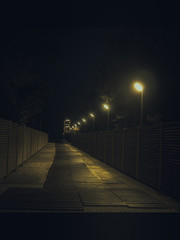  light-illuminated road