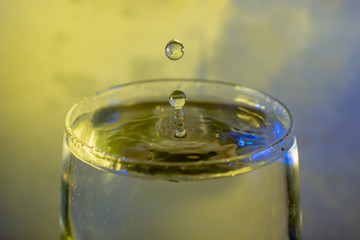 Splashing water drop