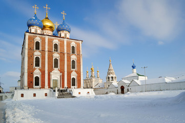 Cathedral of the assumption of the Ryazan Kremlin, the main Church of the land of Ryazan.