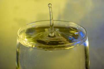 Splashing water drop