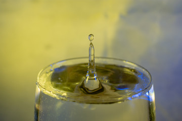 Splashing water drop