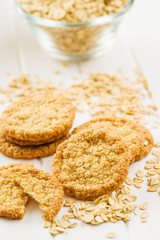 Crispy oatmeal cookies.