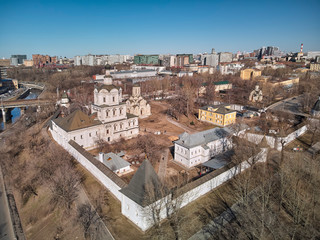 Andronikov Monastery of the Saviour Spaso-Andronikov Monastyr, a former monastery in Moscow, Russia. Aerial View