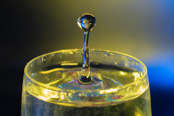 Splashing water drop