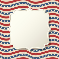 Obraz premium American patriotic background frame