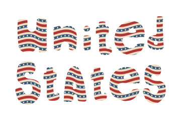 American patriotic lettering