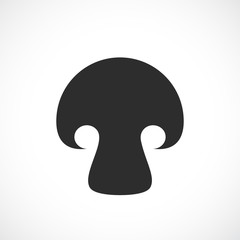 Champignon mushroom vector icon