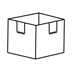box carton isolated icon