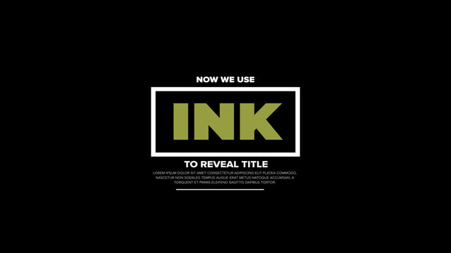 Ink Reveal Boxed Title