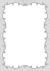 Frame. Black and white. For kids