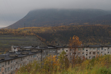 kirovsk fog buildings