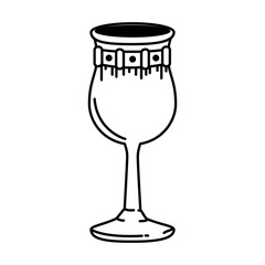 metal wine cup icon