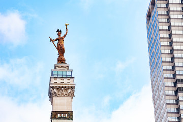 Victory statue of Soldiers' and Sailors' monument