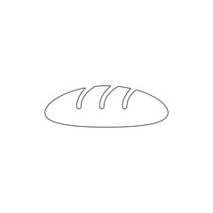 bread outline icon. Elements of Easter illustration icon. Signs and symbols can be used for web, logo, mobile app, UI, UX