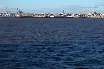 Fototapeta premium Departing Montevideo Port, Uruguay