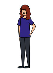 beautiful young woman character