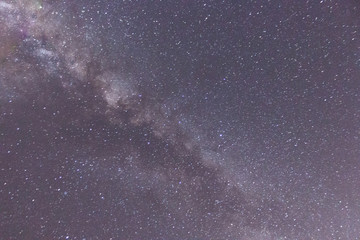 view of the milk route with a very starry sky