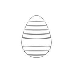 Easter egg outline icon. Elements of Easter illustration icon. Signs and symbols can be used for web, logo, mobile app, UI, UX