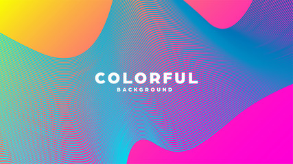 Modern minimal colorful abstract background, lines and geometric shapes design with gradient color. Vector illustration.