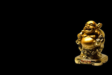 golden buddha with copy space