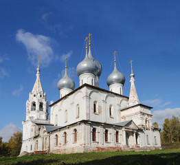 Fototapeta na wymiar Holy Cross Cathedral in Tutaev, Russia