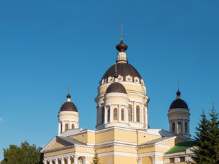 Fototapeta na wymiar Orthodox Cathedral in Rybinsk, Russia