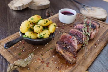 Barbecue steak different