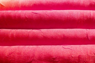 red silk fabric closeup background