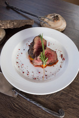 Barbecue steak medium medalion