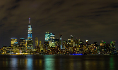 Fototapeta na wymiar New York Skyline At Night