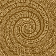Gold spiral abstract background and swirl wallpaper,  golden.