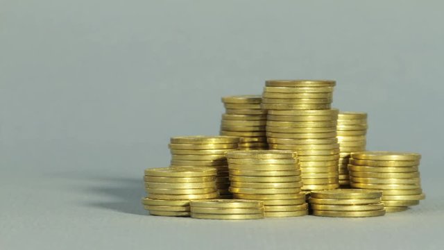 Timelapse money grows and decreases Business Finance and Money concept